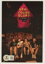 SIGNED NEW FOUND GLORY LISTEN UP ALBUM PHOTO CARD & CD BAS BECKETT COA AUTOGRAPH