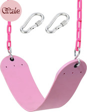 Pink Swing Seat - Heavy Duty Chain Plastic Coated - Playground Swing Set Accesso