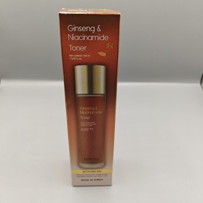 Farm Stay Ginseng & Niacinamide Toner Revitalizing Skin 5.07oz Exp 09/2028