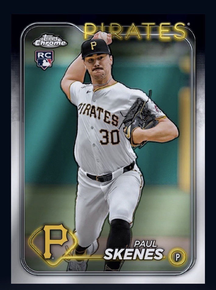2024 TOPPS Chrome Update -Rookie Base RC - PAUL SKENES  (Topps Bunt DigitalCcard