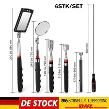 DHL MAGNETHEBER SATZ TELESKOP MAGNET WERKZEUG AUTO KFZ  INSPEKTIONSSPIEGEL LED