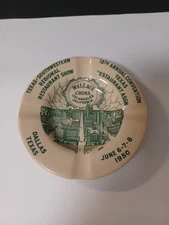 Rare NOS Wallace China Promo Ashtray 1950 13th Annual Texas Restaurant Assn. 