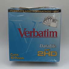 Verbatim DataLife MF 2HD 1.44MB Floppy Disks 10-Pack Formatted for IBM 87410