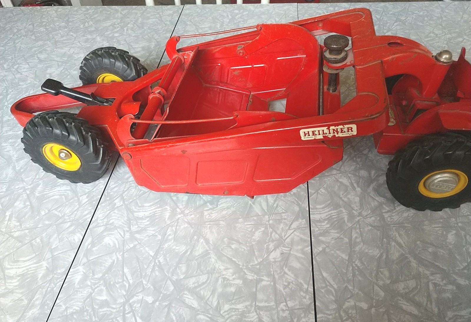Doepke Heiliner Model Toys Earth Mover Scraper Pressed Steel Toy 1950s