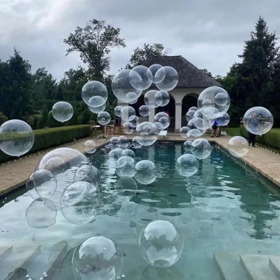 Все размеры прозрачные воздушные шары латекс воздушные шары гелий глобалы свадьбы вечеринки - Изображение 3 из 4