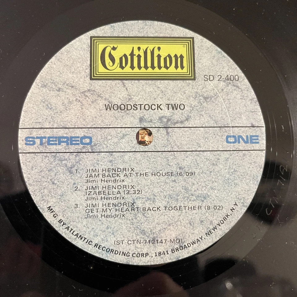 Woodstock Two Vinyl 2 LP Cotillion SD 2-400 Jimi Hendrix CSNY Canned Heat 1971 Foto 4 de 4