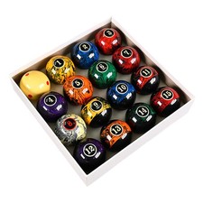 16 Pieces Pool Table Balls 2.25" Billiard Balls for Playroom Recreation Game