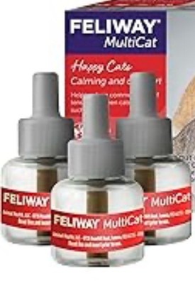 3pk FELIWAY Multi Cat Calming Diffuser Refills 30 Day Refill READ