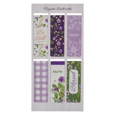 Colorful Inspirational Magnetic Scripture Bookmark Set for Women: Blessed,