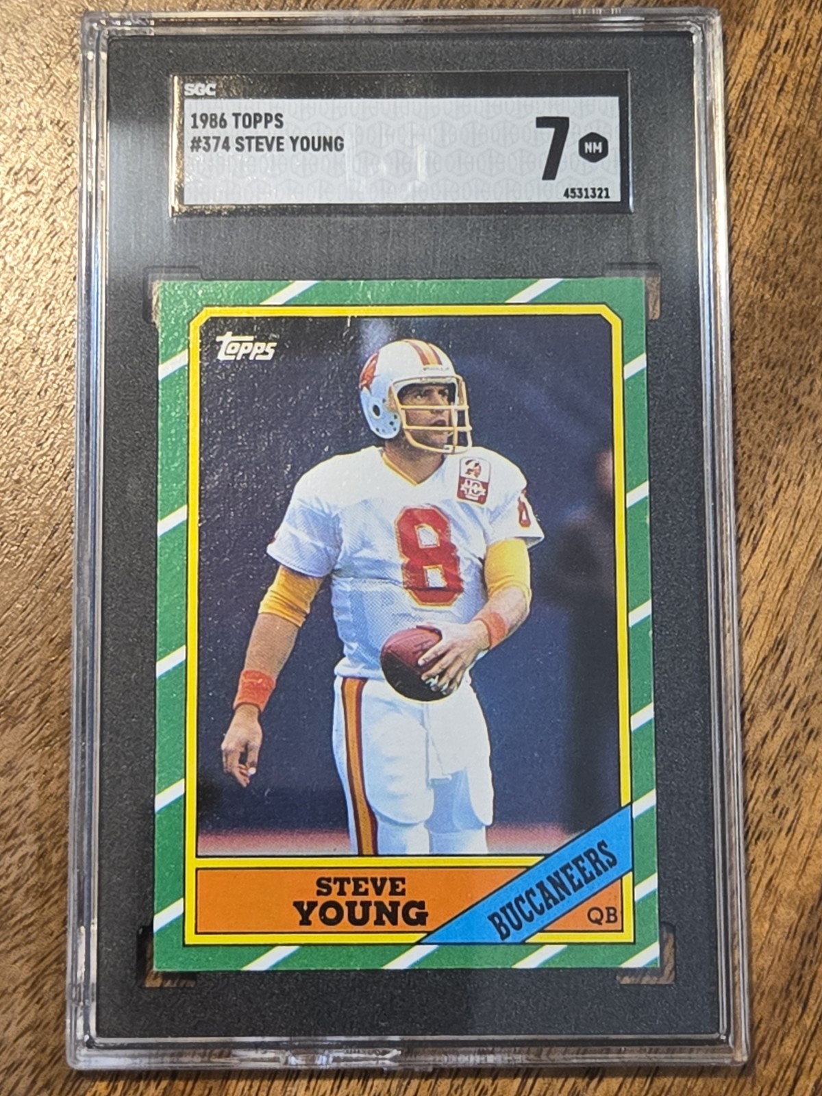 1986 Topps - Steve Young RC #374 SGC 7