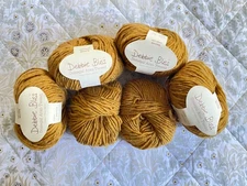 Debbie Bliss Wool Yarn Donegal Aran Tweed Gold Yellow Color 281102  Wool Lot