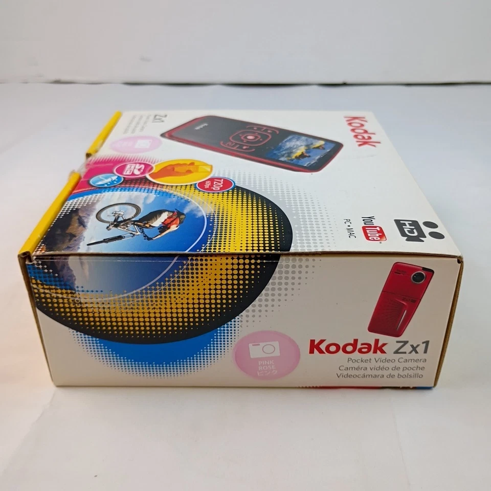 Kodak Zx1 Pocket Video Camera Pink Rose 720p 60fps Weather Resistant Brand New - Image 4 of 4