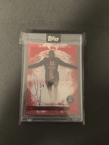 Topps Exhibition Paris Saint-Germain 2024/25 Ousmane Dembele /5 On Card Auto