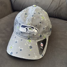 Seattle Seahawks Hat New Era 9TWENTY Youth Adjustable Floral NFL Cap SUPER BOWL