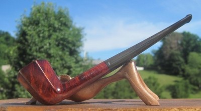 HOLIDAY Real Briar 150 London Style Paneled Dublin Smoking Estate Pipe 6.1/4'' L