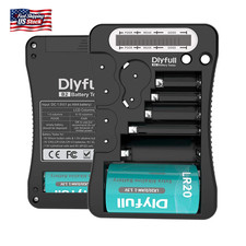 Dlyfull Battery Tester, LCD Display Universal Battery Checker for AA AAA C D 9V