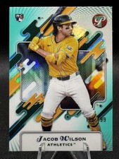 2025 Topps Pristine #64 Jacob Wilson Pristine Aqua Refractor #/199