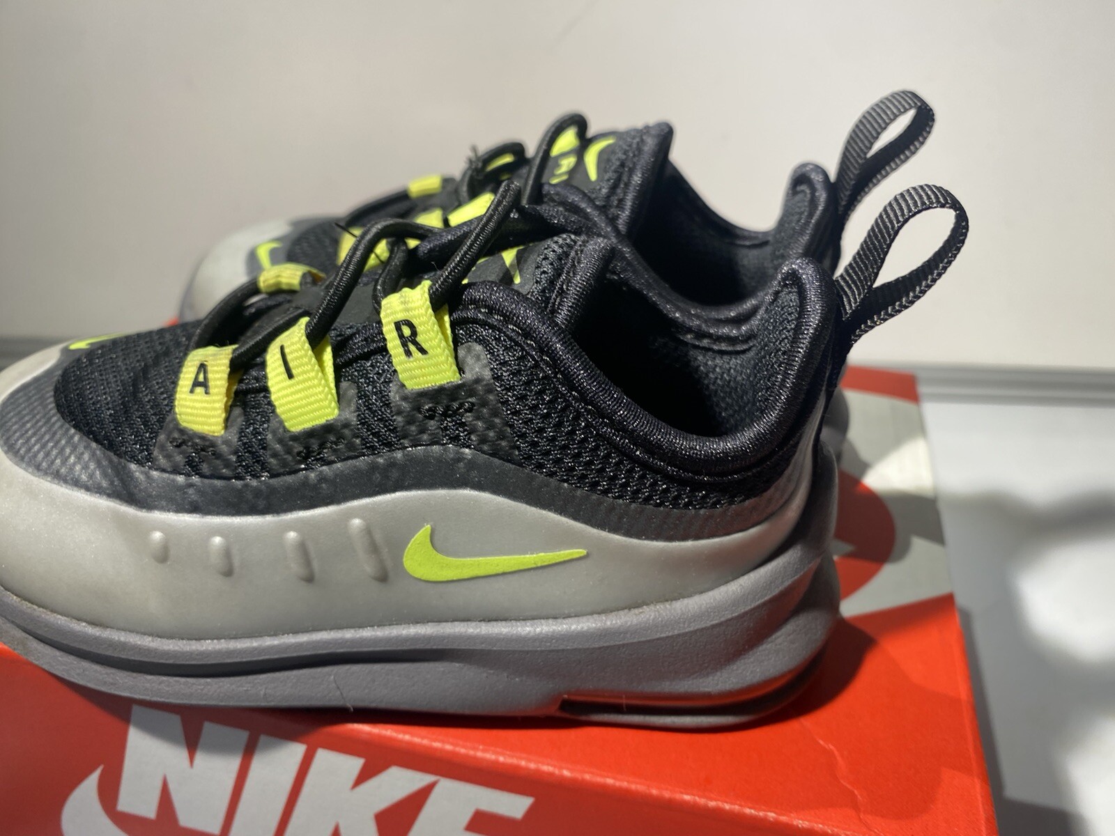 Nike Air Max Axis Toddler Shoes Size 6C Black & Grey Sneakers AH5224-012-image