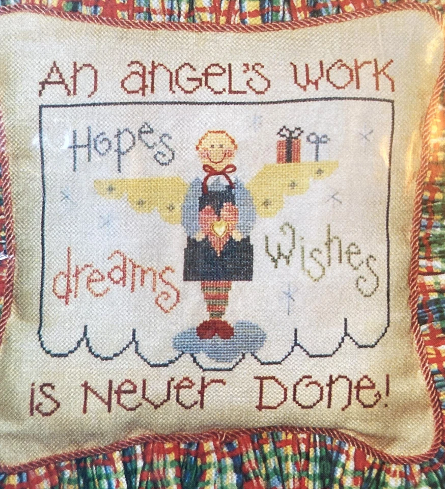 Lizzie Kate ANGEL'S WORK Cross Stitch Pattern #048 - Image 2 of 3