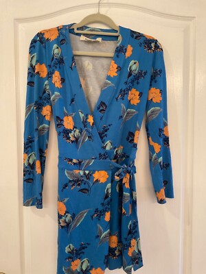 diane von furstenberg blue floral dress Diane von Furstenberg main image 1