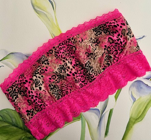 Victoria's Secret PINK COTTON REVERSE LACE Strapless BANDEAU BRALETTE pick 1 NEW - Picture 16 of 17