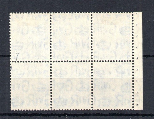 GEORGE VI 21/2d PALE BLUE CYLINDER J62 PANE MOUNTED MINT - Picture 2 of 2