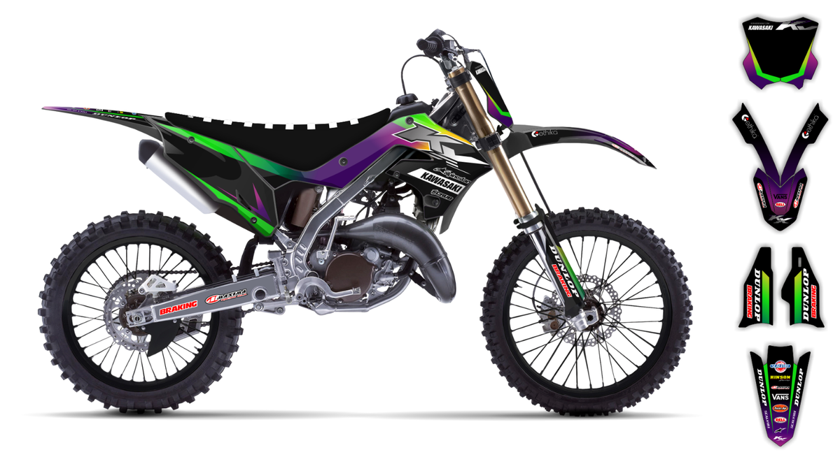 Graphics kit Kawasaki KX 125 250 2003 2004 2005 2006 2007 2008
