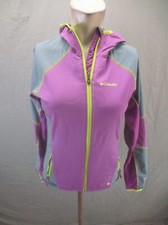 Columbia Size S Womens Purple Full Zip Stand Collar Zip Pocket Track Jacket 648