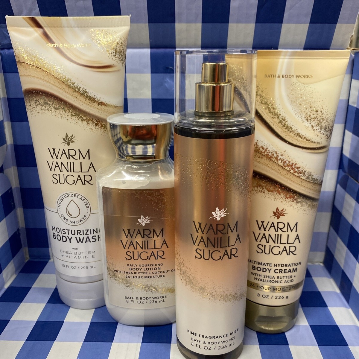 Set Of 4 Warm Vanilla Sugar - Bath And Body Works - Body