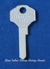 RARE ORIGINAL OEM LINCOLN MERCURY KEY BLANK 1935-1951 1125F H5 H10 NOS GORGEOUS!