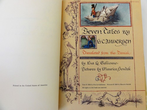 Seven Tales by Hans Christian Andersen 1959 First Edition HCDJ - Maurice Sendak - Picture 7 of 12