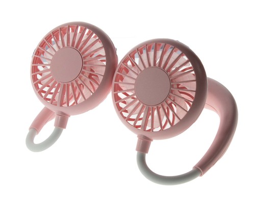 Neck Fan USB LED Cooling Portable Rechargeable Hands Free Wearable Neckband Fan - Picture 13 of 13