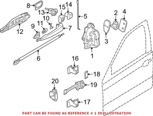 VÉRITABLE mécanisme d'actionneur de verrouillage de porte droite pour BMW 325ci 330ci M3 - Photo 1/1