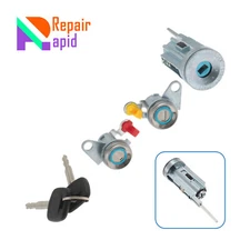 Ignition Lock Cylinder Switch & Door Lock Cylinder with Keys for 93-97 Corolla