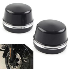 2x Front Axle Cap Nut Covers Fit Harley Electra Glide Ultra Classic FLHTC FLHTCU