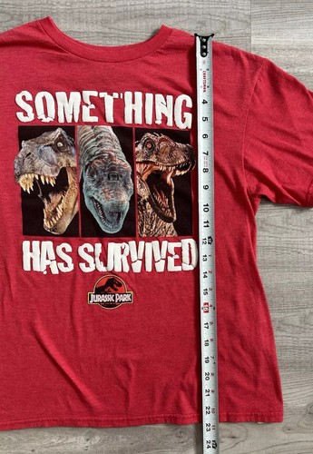 Jurassic Park T-Rex Dinosaur T-Shirt With Logo Red Color Youth Boy Size 2XL (18) - Picture 15 of 16