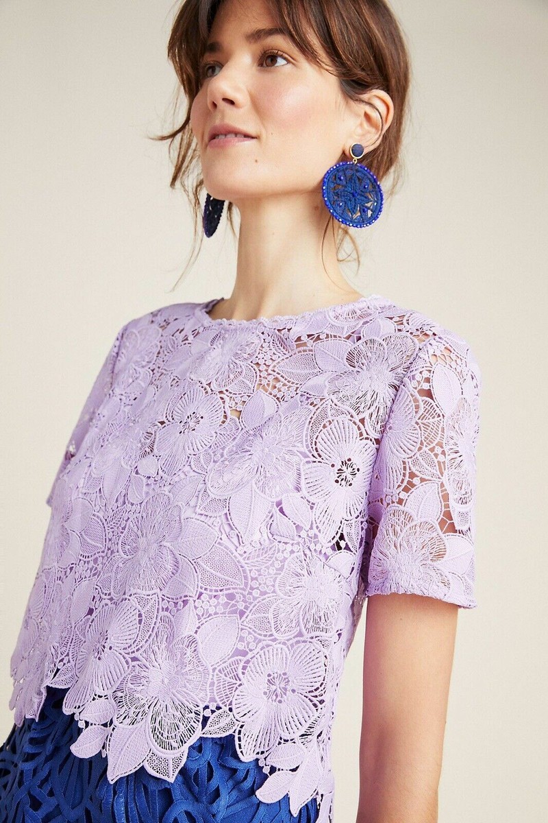 New Anthropologie Eri + Ali Graceanne Colorblocked Lace Dress Size 6 MSRP:  $198 | eBay