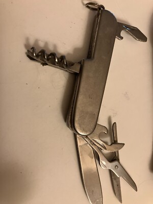 vintage estate  small multi tool with case