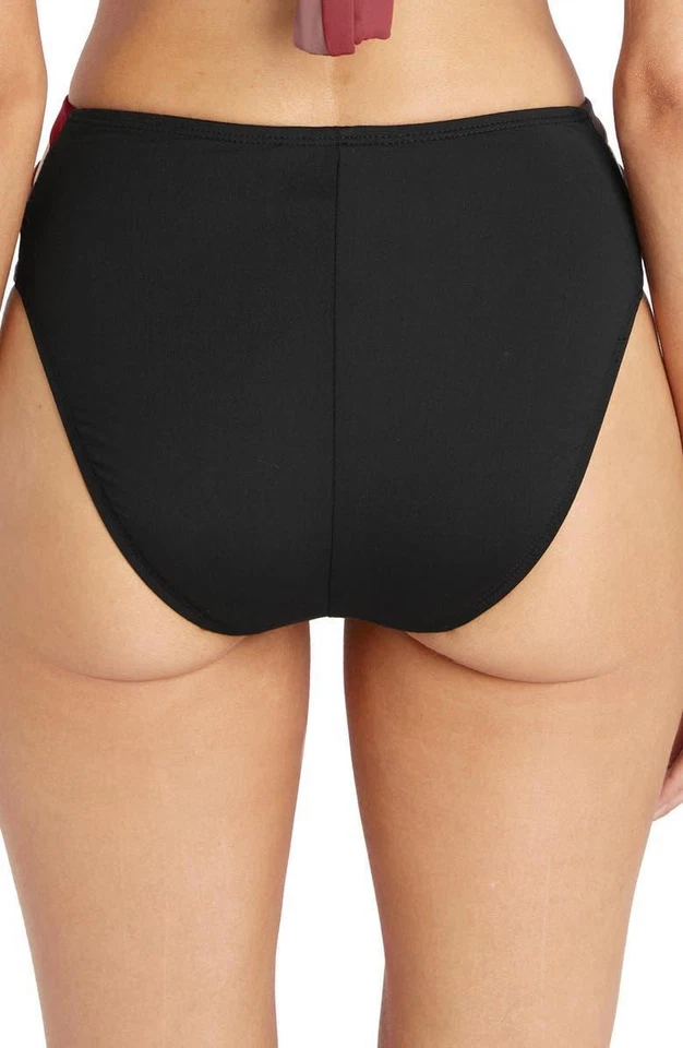 Robin Piccone 293168 Billie parte inferior cintura alta combo preto/rosa XS (EUA 2-4) - Imagem 2 de 2