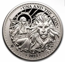 2023 St. Helena 1 oz Silver Una and the Lion Proof