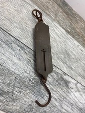 Vintage EXCELSIOR IMPROVED SPRING BALANCE Brass Hand Weight Scale Fish Fishing 