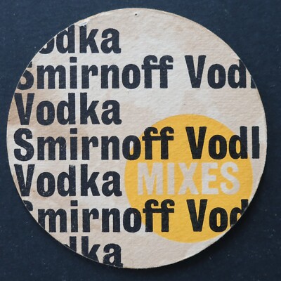VODKA SMIRNOFF Coaster Beermat Beer Deckel 12 Beer Saucer