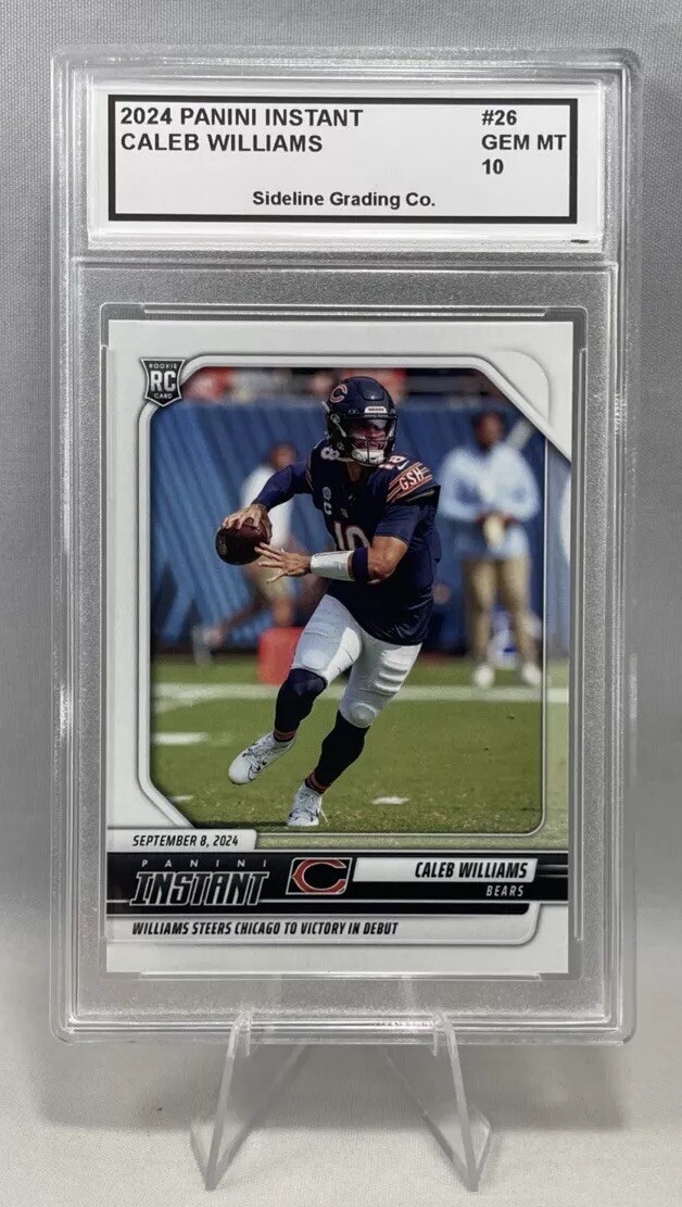 Caleb Williams Rookie Card 2024 Panini Instant RC #26 Graded 10 Gem Mint RC