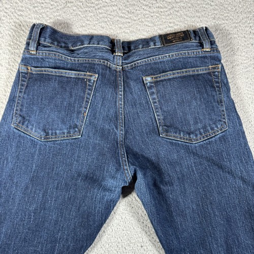 Brooks Brothers Jeans Mens 32x30 (Fits 31x26) 116 Slim Straight Dark Wash Hemmed - Picture 17 of 19