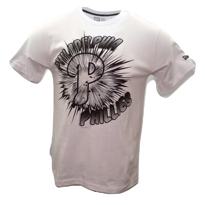 Philadelphia Phillies MLB Explode White Baseball T-Shirt 5th & Ocean by New Era 