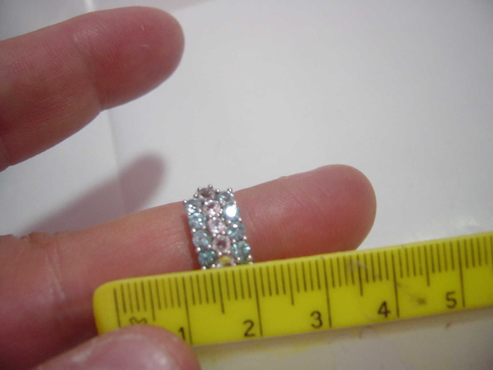 beautiful Solid Silver Ring-superb swiss blue top… - image 14