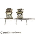 GIA 14k white gold 1.92ct VS1 VS2 I H princess diamond stud earrings NATURAL — photo 6