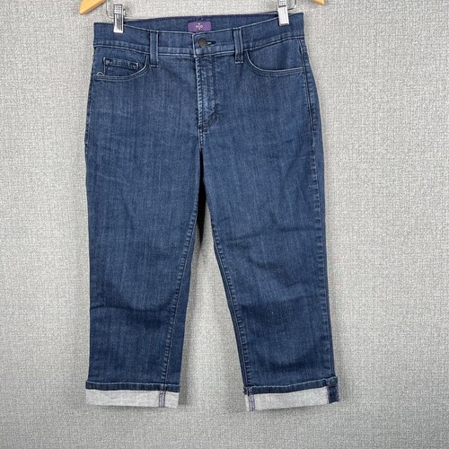 NYDJ Women's Thigh Shaper Crop Capri Jeans - Pull-On Denim With Tummy Control - View #7