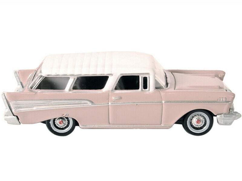 1957 CHEVROLET NOMAD DUSK PEARL PINK 1/87 HO DIECAST MODEL CAR