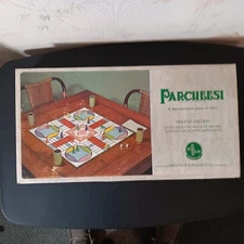 1960's Selchow & Righter Co. Deluxe Ed. Parcheesi Board Game W/Guide Book